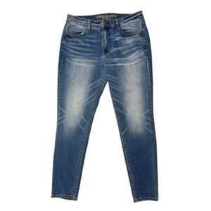 2/$30 American Eagle Super Stretch Hi Rise Jegging Jeans Size 12 R #2290